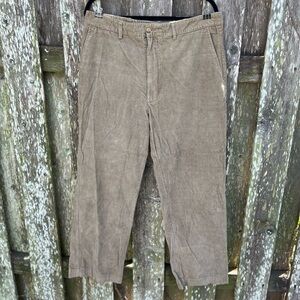 Y2K vintage Geoffrey Beene Brown Corduroy Pants | W38 x L30